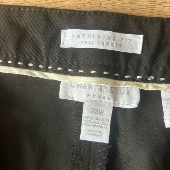 Charter Club slacks pants Katherine fit size 22W - Picture 3 of 6